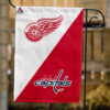 Red Wings vs Capitals House Divided Flag, NHL House Divided Flag