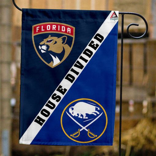 Panthers vs Sabres House Divided Flag, NHL House Divided Flag