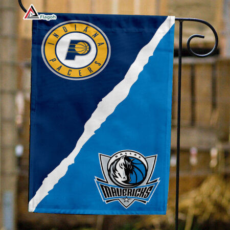 Pacers vs Mavericks House Divided Flag, NBA House Divided Flag