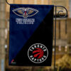 Pelicans vs Raptors House Divided Flag, NBA House Divided Flag