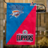 Thunder vs Clippers House Divided Flag