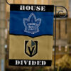 Maple Leafs vs Golden Knights House Divided Flag, NHL House Divided Flag