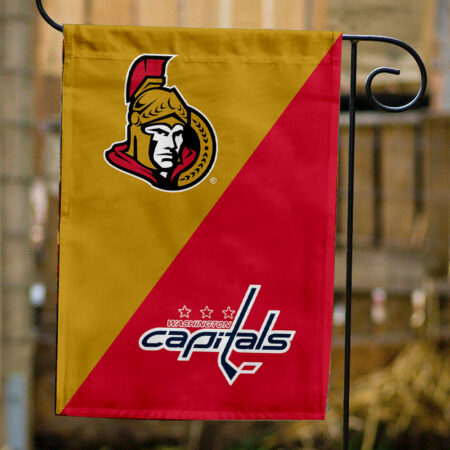 Senators vs Capitals House Divided Flag, NHL House Divided Flag