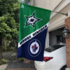 House Flag Mockup 1 Dallas Stars vs Winnipeg Jets 2024