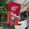 House Flag Mockup 1 Detroit Red Wings vs New York Islanders 114