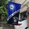 House Flag Mockup 1 Philadelphia 76ers x Brooklyn Nets 42