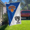 Knicks vs Nets House Divided Flag, NBA House Divided Flag
