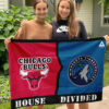 House Flag Mockup 3 NGANG Chicago Bulls vs Minnesota Timberwolves 617