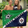 House Flag Mockup 3 NGANG Dallas Stars vs Winnipeg Jets 2024