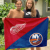 House Flag Mockup 3 NGANG Detroit Red Wings vs New York Islanders 114