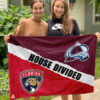 House Flag Mockup 3 NGANG Florida Panthers vs Colorado Avalanche 1219