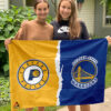 Pacers vs Warriors House Divided Flag, NBA House Divided Flag