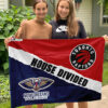 House Flag Mockup 3 NGANG New Orleans Pelicans vs Toronto Raptors 295 1