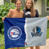 House Flag Mockup 3 NGANG Philadelphia 76ers vs Dallas Mavericks 426