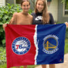 House Flag Mockup 3 NGANG Philadelphia 76ers vs Golden State Warriors 421