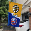 House Flag Mockup Boston Bruins x New York Islanders 94