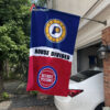 Indiana Pacers vs Detroit Pistons House Divided Flag