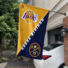 House Flag Mockup Los Angeles Lakers x Denver Nuggets 2316