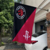 House Flag Mockup Toronto Raptors x Houston Rockets 527