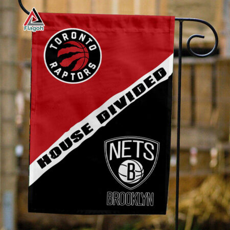 Raptors vs Nets House Divided Flag, NBA House Divided Flag