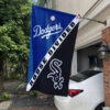 Dodgers vs White Sox House Divided Flag, MLB House Divided Flag, MLB House Divided Flag