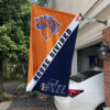 Knicks vs Jazz House Divided Flag, NBA House Divided Flag, NBA House Divided Flag