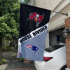 Buccaneers vs Patriots House Divided Flag, NFL House Divided Flag, NFL House Divided Flag