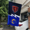 Bears vs Rams House Divided Flag, NFL House Divided Flag, NFL House Divided Flag
