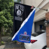 Nets vs Clippers House Divided Flag, NBA House Divided Flag, NBA House Divided Flag