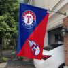 Rangers vs Guardians House Divided Flag, MLB House Divided Flag