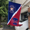 Astros vs Phillies House Divided Flag, MLB House Divided Flag