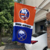 Islanders vs Sabres House Divided Flag, NHL House Divided Flag