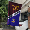 Commanders vs Vikings House Divided Flag, NFL House Divided Flag, NFL House Divided Flag
