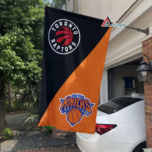 Raptors vs Knicks House Divided Flag, NBA House Divided Flag
