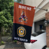 Coyotes vs Penguins House Divided Flag, NHL House Divided Flag