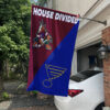 Coyotes vs Blues House Divided Flag, NHL House Divided Flag