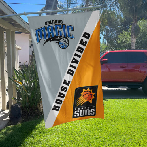 Magic vs Suns House Divided Flag, NBA House Divided Flag