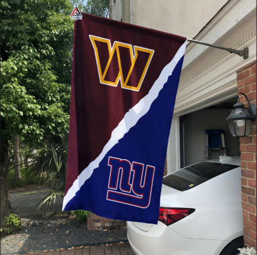 Commanders vs Giants House Divided Flag, NFL House Divided Flag