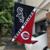White Sox vs Reds House Divided Flag, MLB House Divided Flag, MLB House Divided Flag
