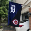 Tigers vs Reds House Divided Flag, MLB House Divided Flag, MLB House Divided Flag