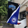 Magic vs 76ers House Divided Flag, NBA House Divided Flag
