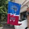 Magic vs Bulls House Divided Flag, NBA House Divided Flag