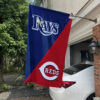 Rays vs Reds House Divided Flag, MLB House Divided Flag, MLB House Divided Flag