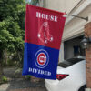 Red Sox vs Cubs House Divided Flag, MLB House Divided Flag, MLB House Divided Flag