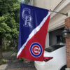 Rockies vs Cubs House Divided Flag, MLB House Divided Flag, MLB House Divided Flag