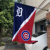Tigers vs Cubs House Divided Flag, MLB House Divided Flag, MLB House Divided Flag