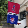 Angels vs Cubs House Divided Flag, MLB House Divided Flag, MLB House Divided Flag