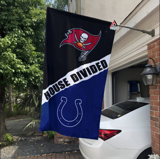 Buccaneers vs Colts House Divided Flag, NFL House Divided Flag