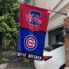 Phillies vs Cubs House Divided Flag, MLB House Divided Flag, MLB House Divided Flag