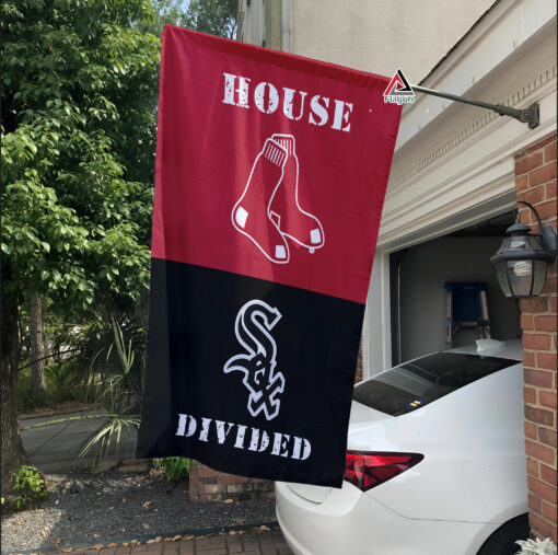 Red Sox vs White Sox House Divided Flag, MLB House Divided Flag